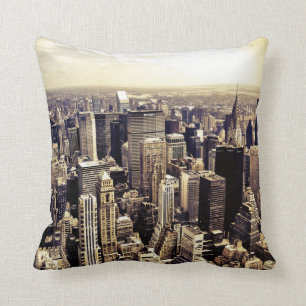 Coussin Bel horizon de gratte-ciel de New York City
