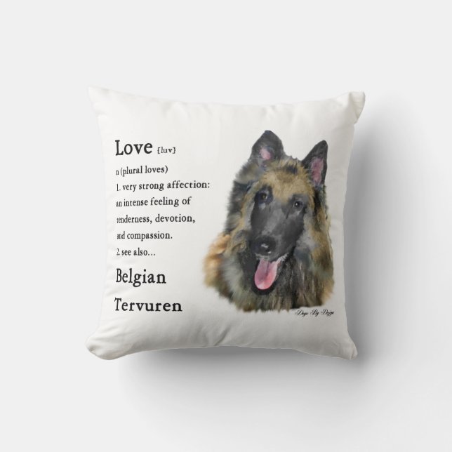 Coussin Belge Tervuren Love (Recto)