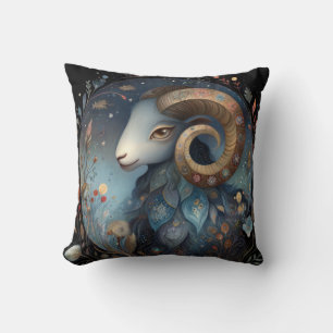 Coussin Bélier Aries Zodiaque Astrologie Anniversaire Myst