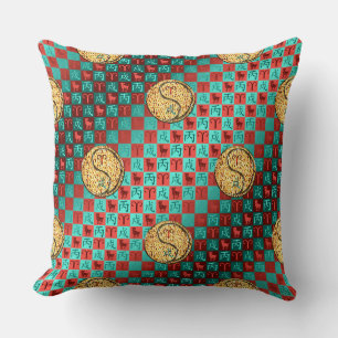Coussin Bélier & Chien de Feu