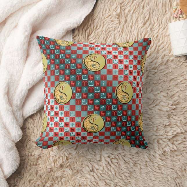 Coussin Bélier & Serpent Métal (Couverture)