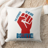 Coussin Believe in Workers Power Union Design (Couverture)