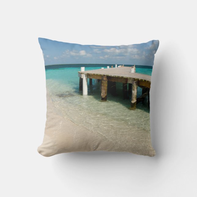 Coussin Belize, mer des Caraïbes, Caye Goff. Une petite îl (Recto)