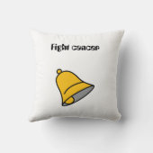 Coussin Bell Fight Cancer Throw Cushion (Verso)