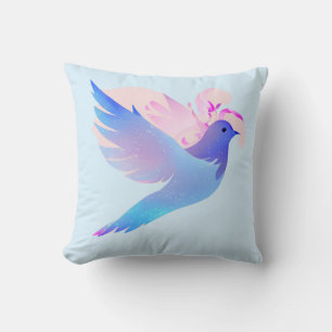 Coussin Belle Aquarelle Bleue