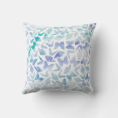 Coussin Belle aquarelle papillons Monogrammé (Verso)