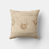 Coussin Belle bande de lapin lapin Brown (Verso)