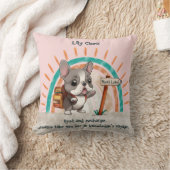 Coussin Belle caricature French Bulldog Retour à l'école (Couverture)