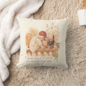 Coussin Belle citation de chats d'enfant Red Haired avec c (Couverture)