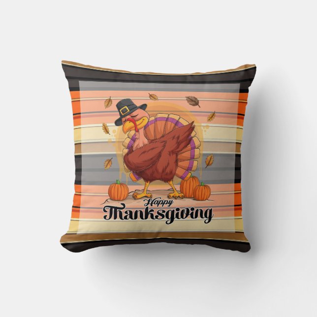 Coussin Belle Collection d'Automne Thanksgiving tendance (Recto)