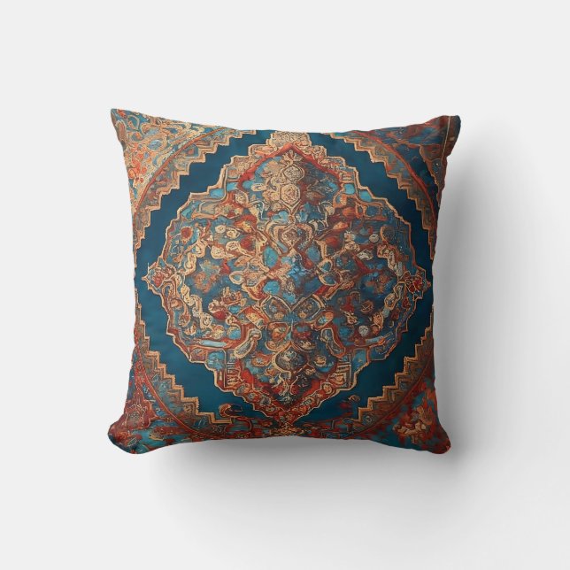 Coussin Belle collection Perse ancienne Motif moderne (Recto)