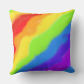 Coussin Belle conception arc-en-ciel Abstraite - (Verso)