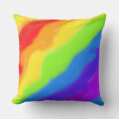 Coussin Belle conception arc-en-ciel Abstraite - (Recto)