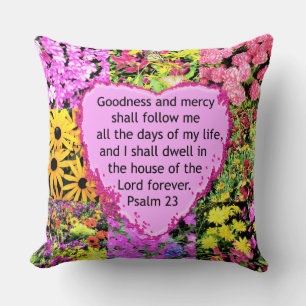 COUSSIN BELLE CONCEPTION FLORALE PSALM 23