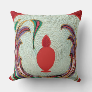 Coussin Belle couleur de texture rouge, blanche, violet et