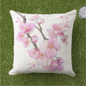 Coussin Belle couleur rose cerise Sakura fleurs (Herbe)