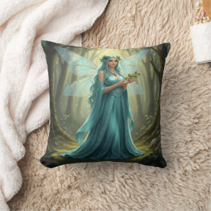 Coussin Belle Décembre Turquoise Fairy