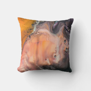 Coussin Belle décoration colorée en marbre Abstrait