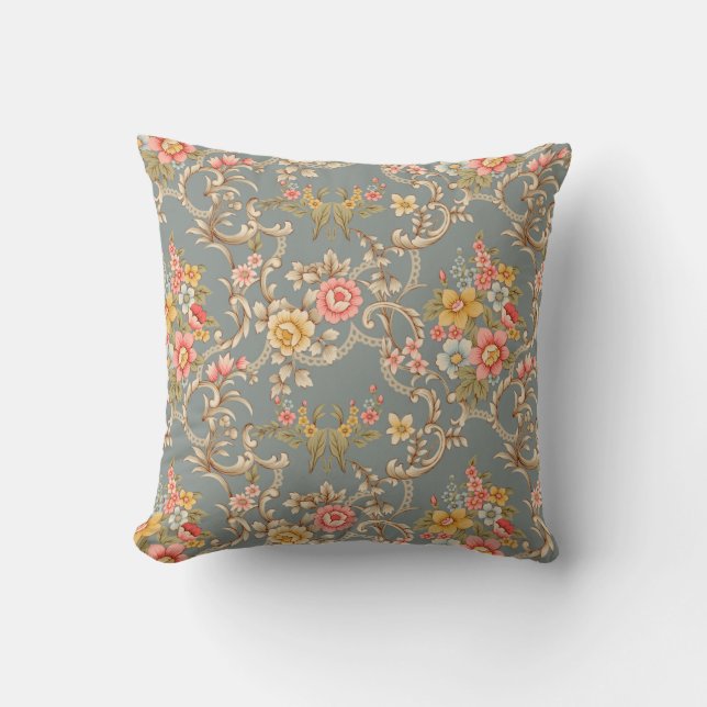 Coussin Belle décoration de style ornement baroque (Recto)
