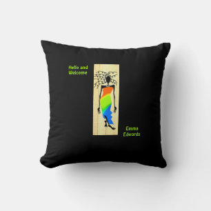 Coussin Belle, élégante et branchée femme