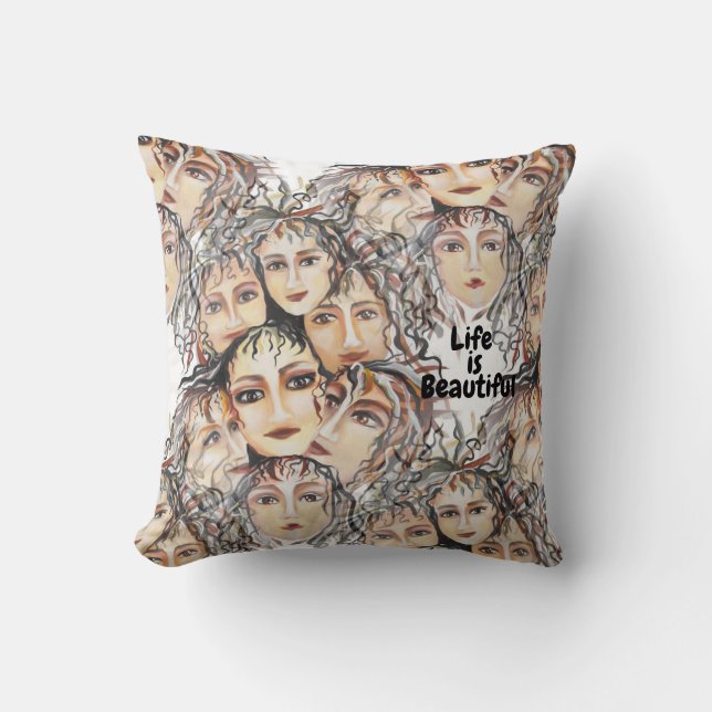 Coussin Belle Émotion Inspirationnelle Temps de fête (Recto)