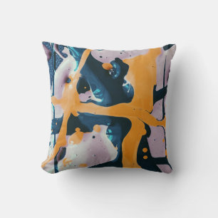 Coussin Belle et colorée oeuvre Abstraite