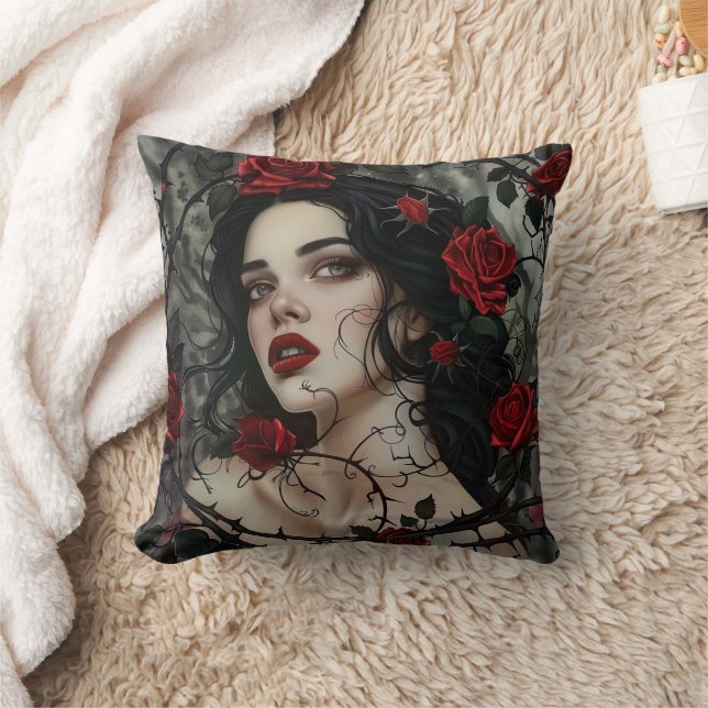 Coussin Belle femme gothique (Couverture)