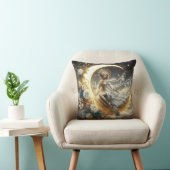 Coussin Belle femme Steampunk sur la Lune (Chaise)