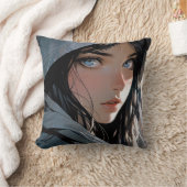 Coussin Belle fille Anime à capuchon (Couverture)