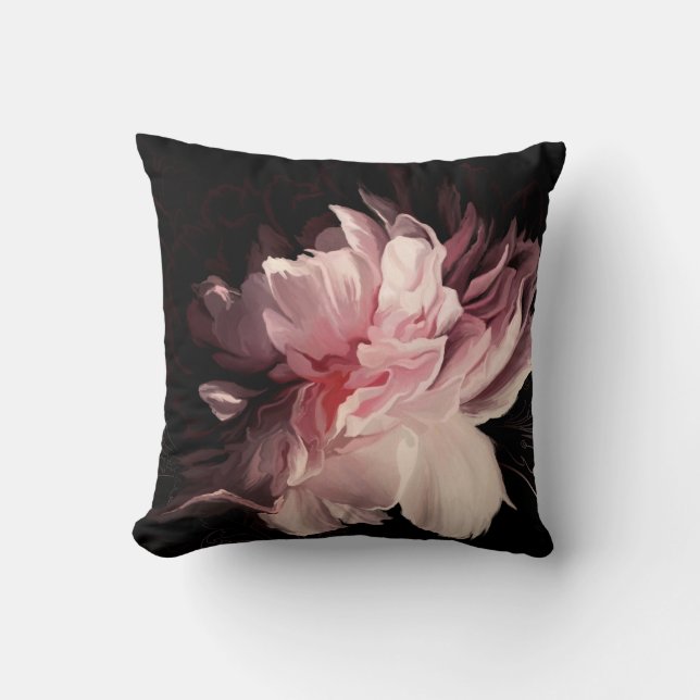 Coussin Belle fleur de pivoine (Recto)