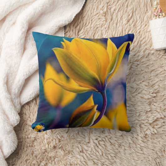 Coussin Belle fleur 💛 jaune 🟡 (Couverture)