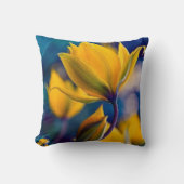 Coussin Belle fleur 💛 jaune 🟡 (Recto)