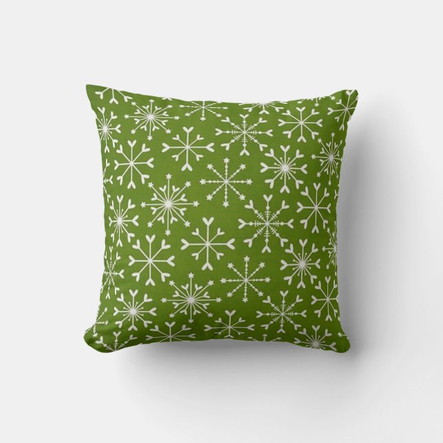 Coussin Belle housse de Noël verte ! (Recto)