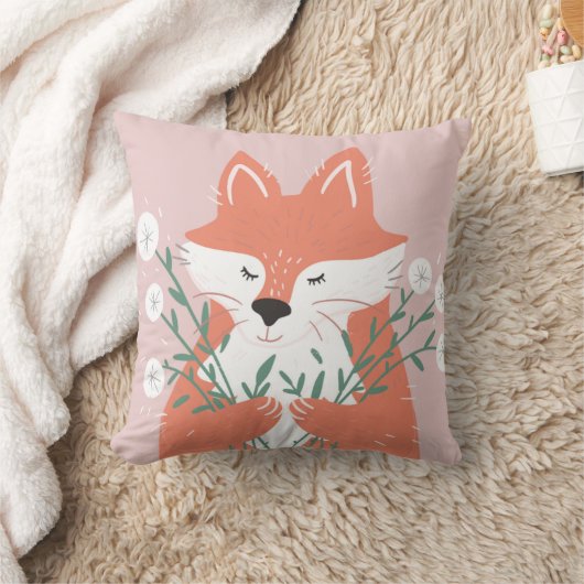Coussin Belle illustration Fleurs d'odeur Fox (Couverture)