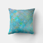 Coussin Belle Iridée Perle Brillante Écailles de Sirène (Verso)