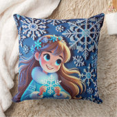 Coussin Belle jeune fille de neige (Couverture)