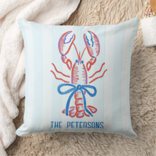 Coussin Belle main de lhomard tiré sur le littoral