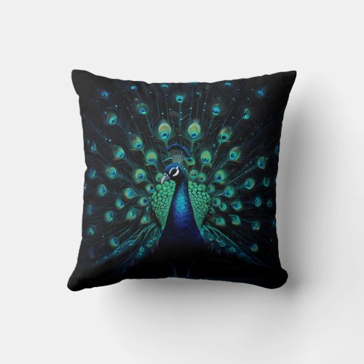 Coussin Belle Majestic Peacock Design (Verso)