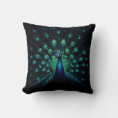 Coussin Belle Majestic Peacock Design (Recto)