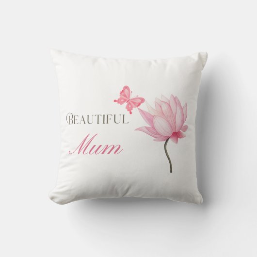 Coussin Belle Maman, Cadeau Attentionné pour les Mamans (Recto)