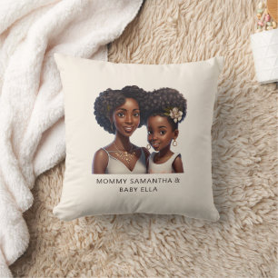 Coussin Belle maman et fille noire (18)