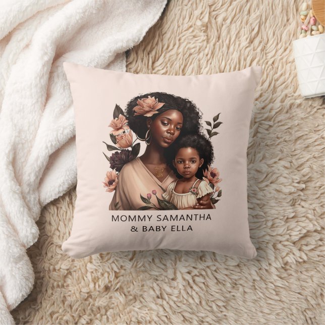 Coussin Belle mère et fille noire (9) (Couverture)