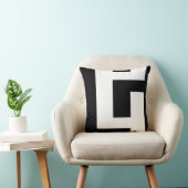 Coussin Belle Moderne Noir et Blanc 2 (Chaise)