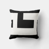 Coussin Belle Moderne Noir et Blanc 2 (Verso)