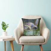 Coussin Belle natation de tortue marine (Chaise)