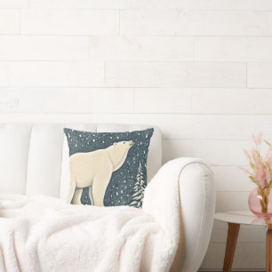 Coussin Belle Ours Polaire Artique