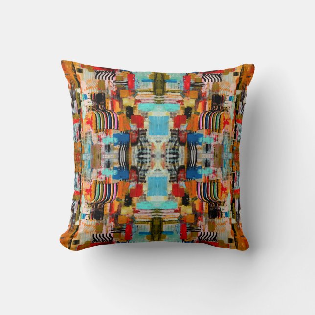 Coussin Belle peinture abstraite colorée (Recto)