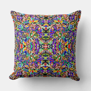 Coussin Belle peinture abstraite colorée