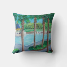 Belle peinture de paysage tropical
