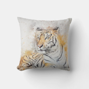 Coussin Belle peinture sur tigre du Bengale